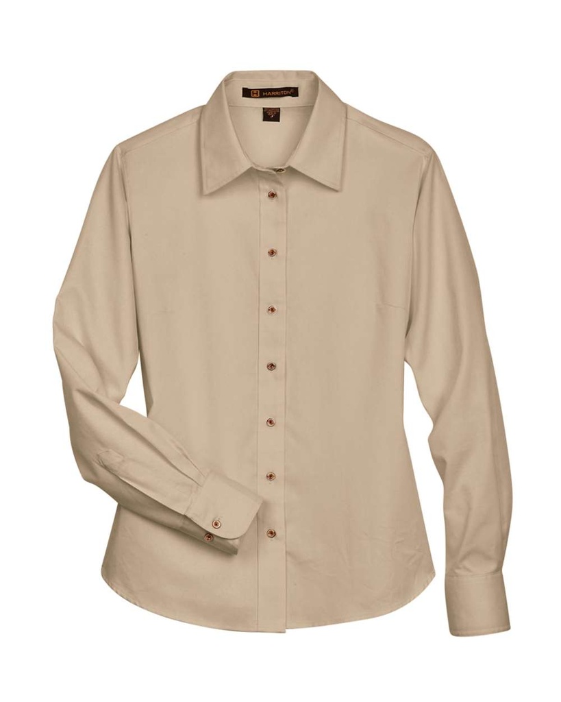 M500W - Harriton - Women's Easy Blend™ Twill Dress Shirt with Stain-Release