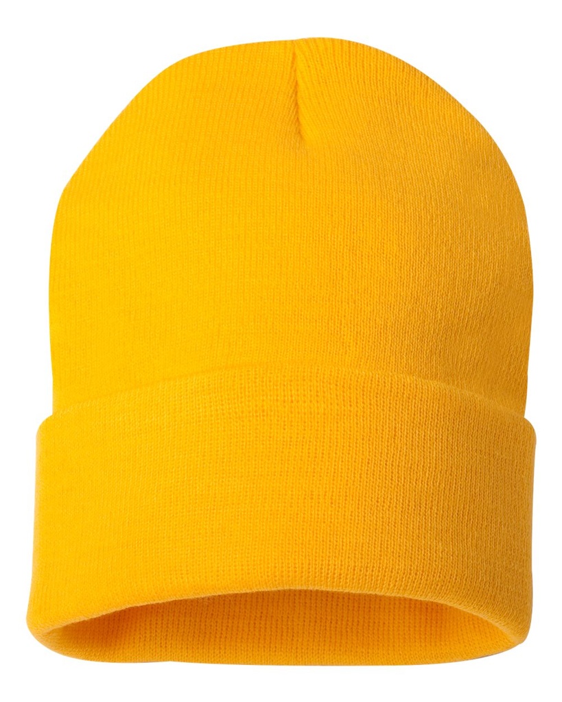 SP12 - Sportsman - 12" Solid Cuffed Beanie 